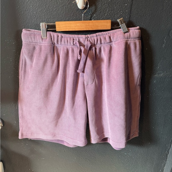 Men’s Negative Space Purple Lavender Corduroy Shorts - Picture 1 of 4